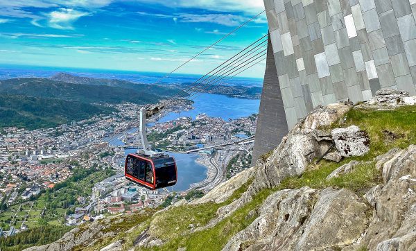 Mount Ulriken in Bergen city